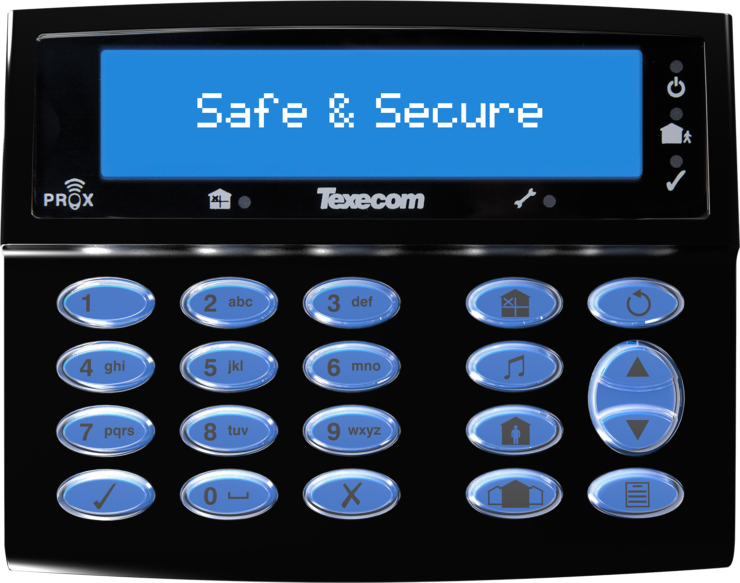 Texecom Premier Elite LCDLP Midnight Black Keypad